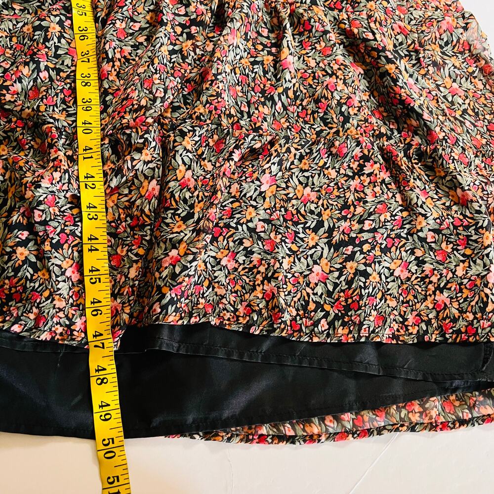 BB Dakota Steve Madden Floral Ruffle Dress Size Large Multicolored - Picture 8 of 9